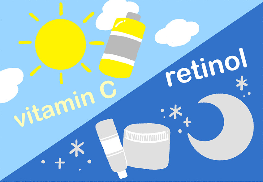 ビタミンCとレチノール