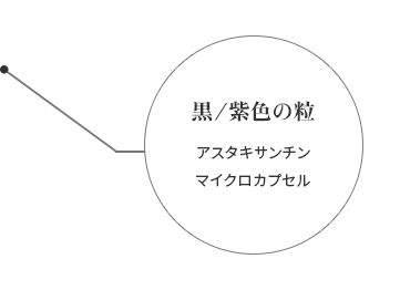 ザ・ブライトワン 黒と紫色の粉