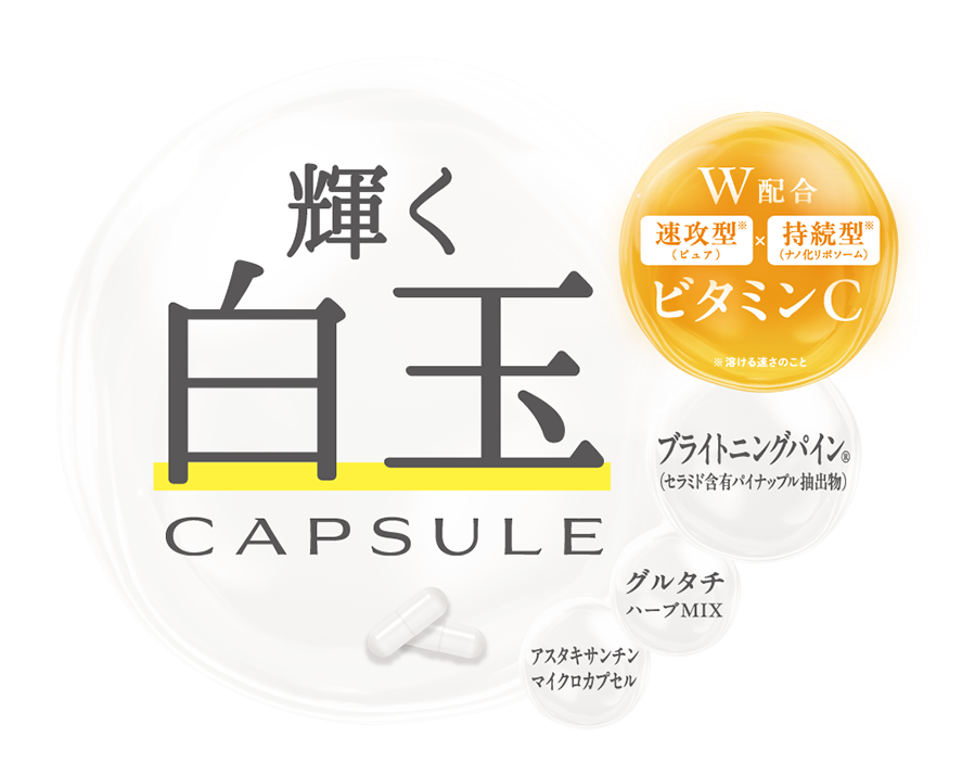 輝く白玉カプセル